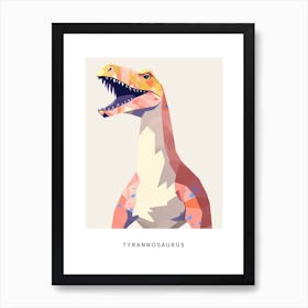 Nursery Dinosaur Art Tyrannosaurus 4 Poster Art Print