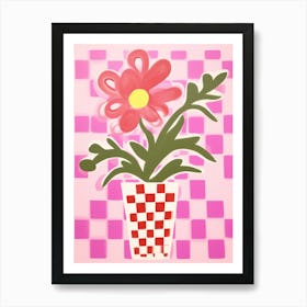 Snapdragons Flower Vase 4 Art Print