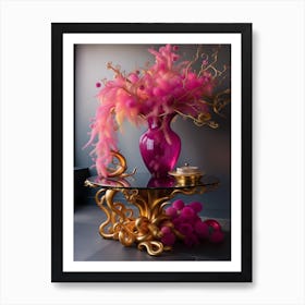 Octopus Vase Art Print
