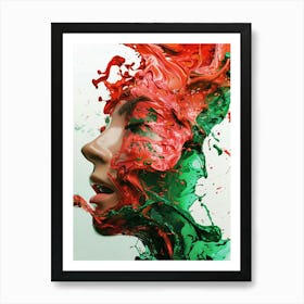 A splash of emotion Art Print