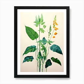 'Plants In A Vase' Art Print