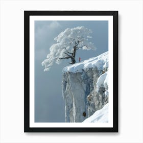 Tree On The Cliff 3 Art Print