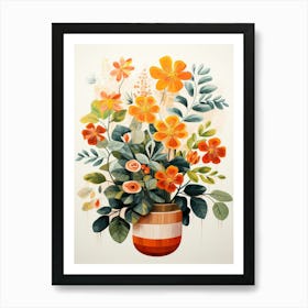 Flowers In A Pot Art Print