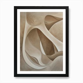 Poster Canvas Beige Abst 9 Art Print