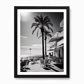 Marbella, Spain, Black And White Analogue Photography 2 Art Print