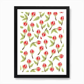 Roses pattern Art Print