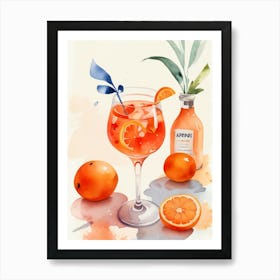 Sour Retro Cocktail Art Print