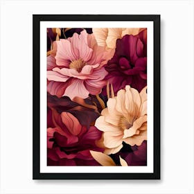 Floral Wallpaper 23 Art Print