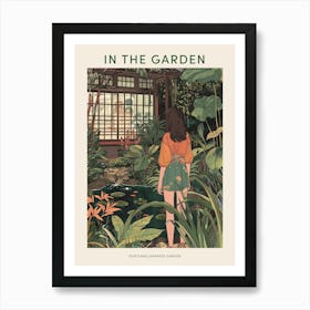 In The Garden Poster Portland Japanese Garden Usa 4 Art Print