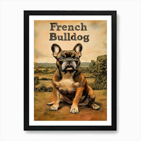 French Bulldog Vintage Art Print