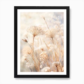 Boho Dried Flowers Queen Annes Lace 12 Art Print