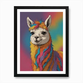 Llama Canvas Print 1 Art Print