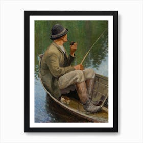 Man Fishing (1922), Pekka Halonen Art Print