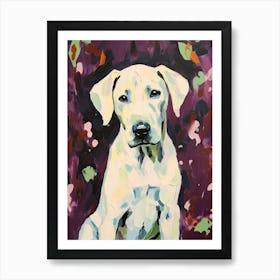 A Great Dane Dog Painting, Impressionist 2 Art Print