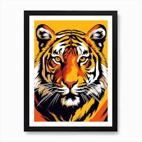 Tiger Head Illustration Art Print