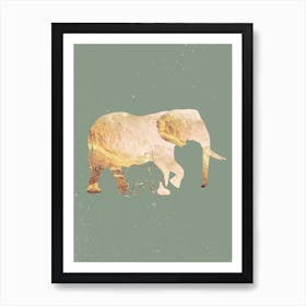 Elephants In The Wild Art Print