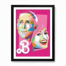 Barbie WPAP Art Print