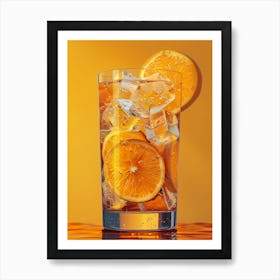 Orange Juice In A Glass 5 Art Print