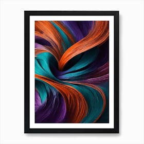Abstract Painting Feathered Art Print