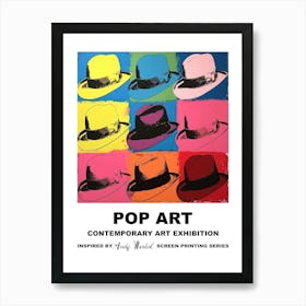 Poster Hats Pop Art 2 Art Print