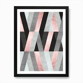 Marble And Pink 5 Art Print