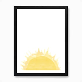 Watercolor Sun Art Print