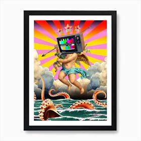 Tv Angel Art Print