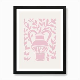 Abstract Pink Flower Art Print