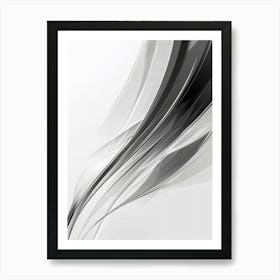 Abstract Black And White Background Art Print