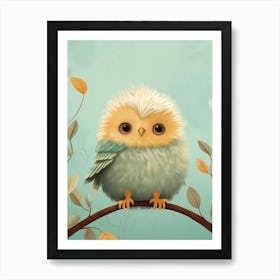 Cute Shrewlet Scandinavian Style Illustration 3 Art Print