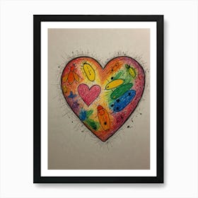 Heart Of Love 34 Art Print