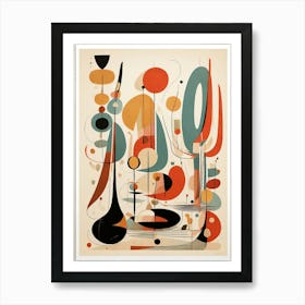 Mid Century Abstract Retros A Art Print 0 1 Art Print