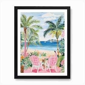 Palm Beach, Australia, Matisse And Rousseau Style 2 Art Print