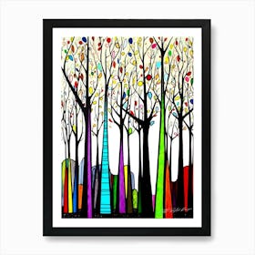 Forest Park - Forest Valley Art Print