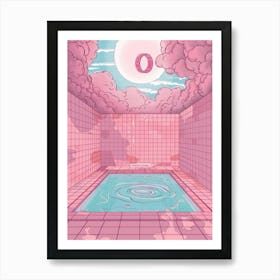 Pink Pool 6 Art Print