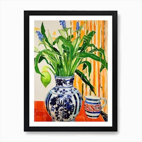 Flowers In A Vase Still Life Painting Bluebell 3 Art Print