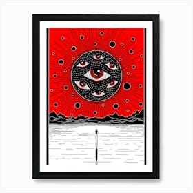 Evil eye Art Print