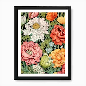 Floral Pattern 90 Art Print