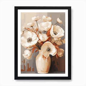 Anemone Flower Still Life Painting 4 Dreamy Art Print