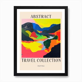 Abstract Travel Collection Poster South Korea 3 Art Print