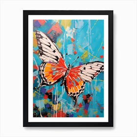 Pop Art Dingy Skipper Butterfly  3 Art Print