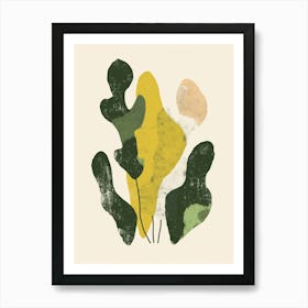 Moss Plant Minimalist Illustration 2 Art Print