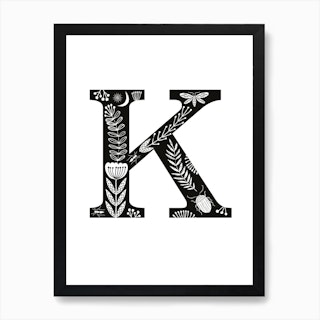 Letter K Art Print