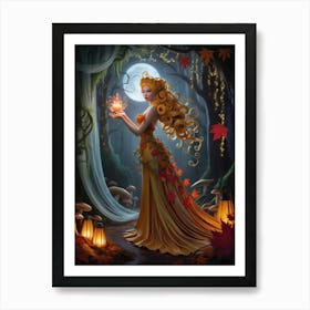 Fairy In The Forest 1 Art Print