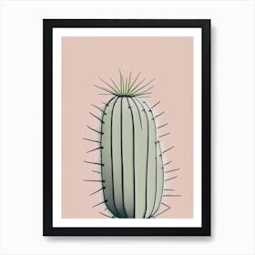 Spider Cactus Simplicity 1 Art Print