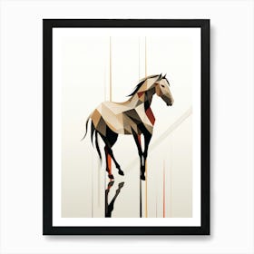Horse Minimalist Abstract 4 Art Print