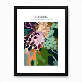 Le Jardin Abstract Oil Painting 6 Art Print