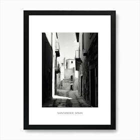 Poster Of Split, Croatia, Photography In Black And White 3 Art Print