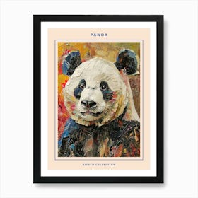 Kitsch Panda Collage 1 Poster Art Print