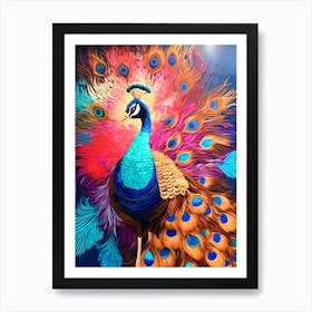 Peacock Beauty Art Print